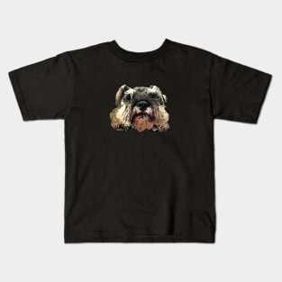 Mini Schnauzer Sleepy Paws Kids T-Shirt